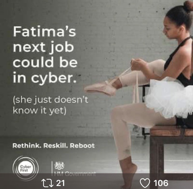 Fatima's next job could be in cyber advert