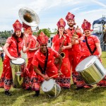 Carnival band with drums